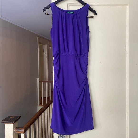 Lauren Ralph Lauren Purple Dress Flattering - Picture 3 of 5